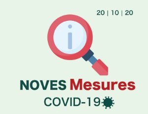 Actualització de les mesures per aturar l’increment de casos de COVID-19