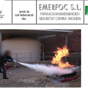 Nova edició del curs d’extinció d’incendis amb pràctica d’extinció de foc real al Parc Tecnològic del Vallès