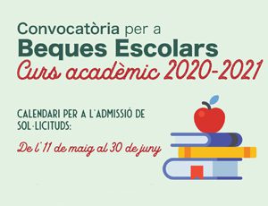 Convocatòria de les Beques Escolars per al curs 2020-21