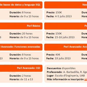 Cursos especialitzats de Bioinformàtica