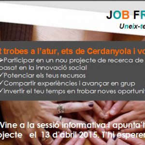 L’Ajuntament de Cerdanyola impulsa el programa Job Friend per ajudar en la recerca de feina !