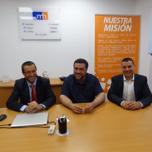 Visita del regidor de Treball i Promoció Econòmica, Marc Costa, al Grup mh