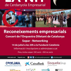 La Nit de Cerdanyola Empresarial canvia de data i ubicació: el 14 de juliol a la Fundació Catalonia