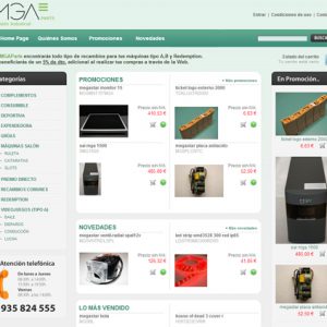 MGAPARTS, EL NOU PORTAL DEL GRUP MGA, PER COMPONENTS DE MÀQUINES TIPUS A, B i Redemption