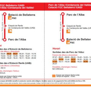 Nou autobús entre l’estació de Bellaterra i el Parc de l’Alba