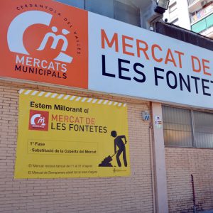 El canvi de teulada obre la modernització del mercat de Les Fontetes