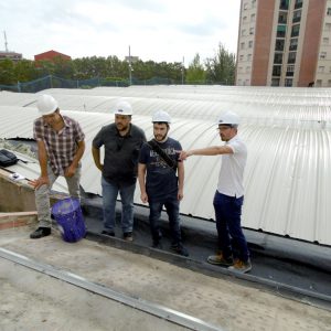 Recta final de les obres de la primera fase del Mercat de Les Fontetes