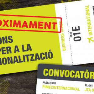 SUBVENCIÓ A L’EXPORTACIÓ: SUBVENCIONS D’UN 80% PER SERVEIS D’INTERNACIONALITZACIÓ