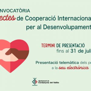 Convocatòria per presentar Projectes de Cooperació Internacional per al Desenvolupament