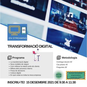 Formació online per a empreses i persones emprenedores : Transformació digital