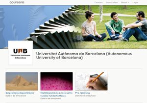 La UAB, primera universitat espanyola seleccionada per la plataforma Coursera